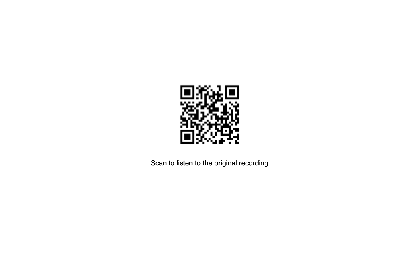 VerbaPost Audio QR Code